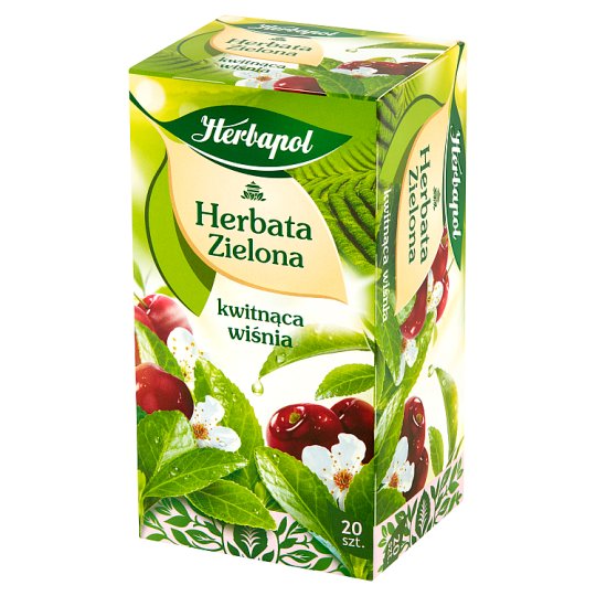 Herbapol Herbata zielona kwitnąca wiśnia 34 g (20 x 1,7 g)