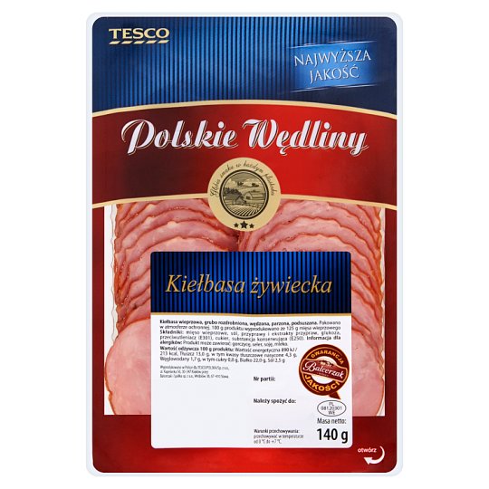 Tesco Polskie Wędliny Kiełbasa żywiecka 140 g