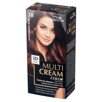 Joanna Multi Cream color Farba do włosów 38 Kasztanowy brąz
