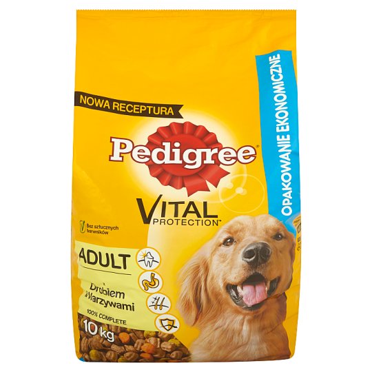 Pedigree Vital Protection Adult z drobiem & warzywami Karma pełnoporcjowa 10 kg