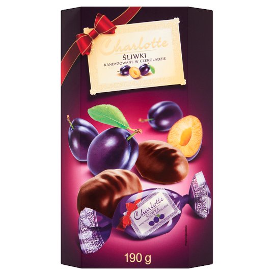 Charlotte Śliwki kandyzowane w czekoladzie 190 g