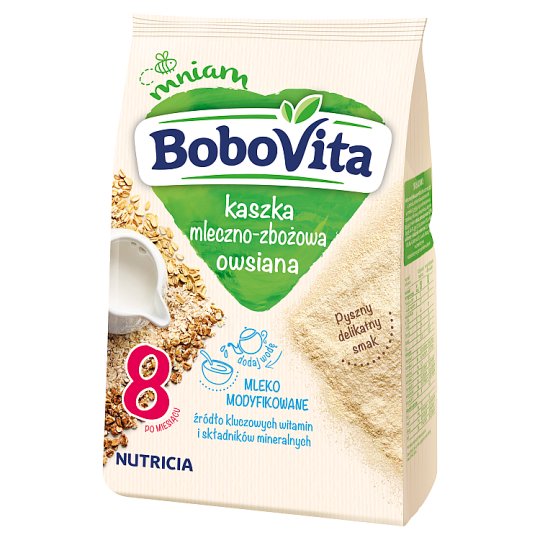 BoboVita Kaszka mleczno-zbożowa owsiana po 8 miesiącu 230 g