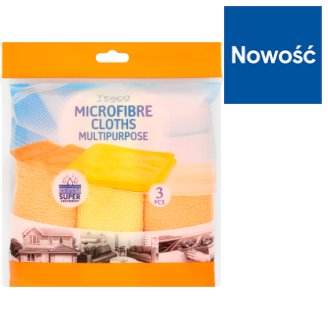 Tesco Uniwersalne ściereczki z mikrofibry 3 sztuki