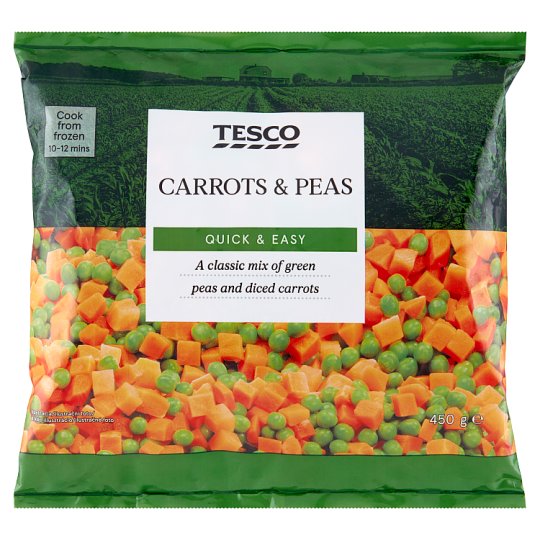 Tesco Carrots & Peas 450 g