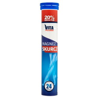Vita Pluss Magnez Skurcz Tabletki musujące Suplement diety 96 g (24 tabletki)