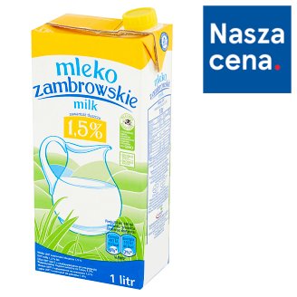 Mleko zambrowskie UHT 1,5% 1 l