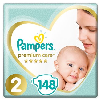 Pampers Premium Care rozmiar 2 (Mini), 3–6 kg, 148 pieluszek
