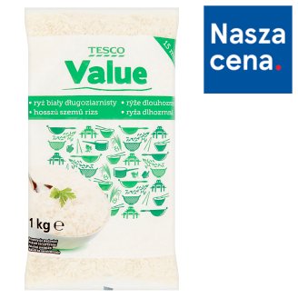 Tesco Value Ryż biały długoziarnisty 1 kg