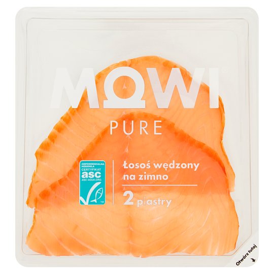 Mowi Pure Łosoś wędzony na zimno 50 g