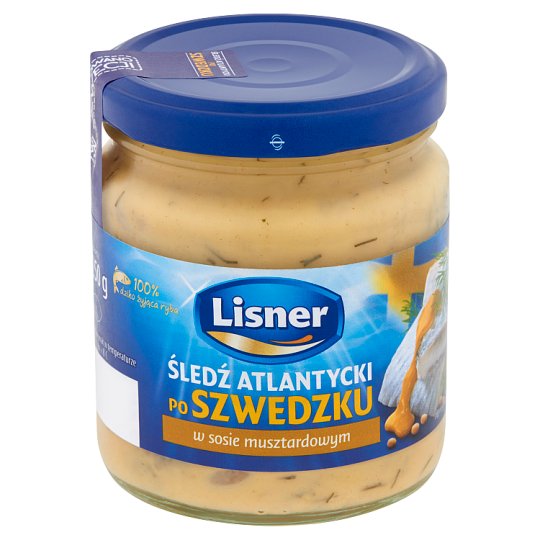 Lisner Śledź atlantycki po szwedzku w sosie musztardowym 250 g