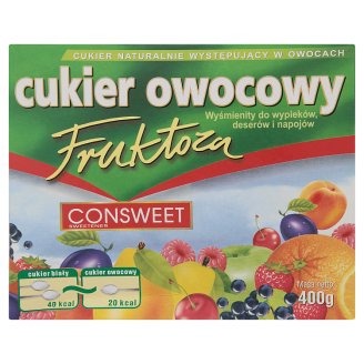 Consweet Sweetener Fruktoza cukier owocowy 400 g