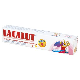 Lacalut Pasta chroniąca zęby mleczne przed próchnicą dla dzieci do 4 lat 50 ml