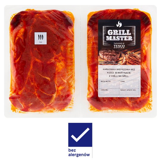 Grill Master Boneless Pork Neck with Chilli Marinade for Grilling 0.600 kg