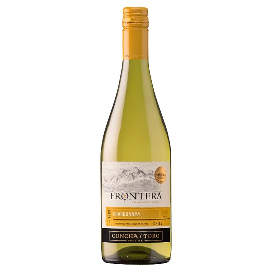Вино frontera Chardonnay Wine, белое полусухое, 13%, 750мл ст/б (7804320642277)
