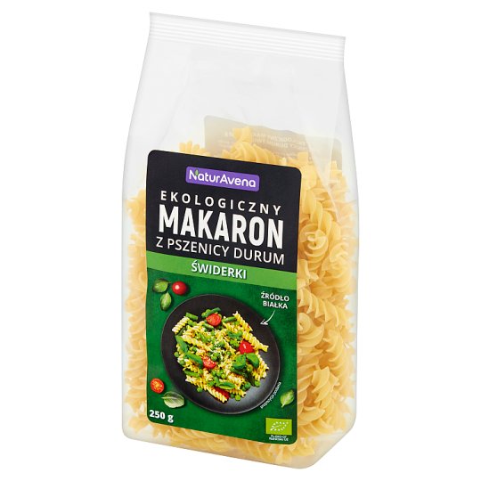 NaturAvena Ekologiczny makaron z pszenicy durum świderki 250 g