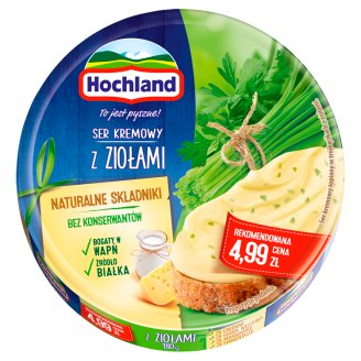Hochland Ser kremowy w trójkącikach z ziołami 200 g