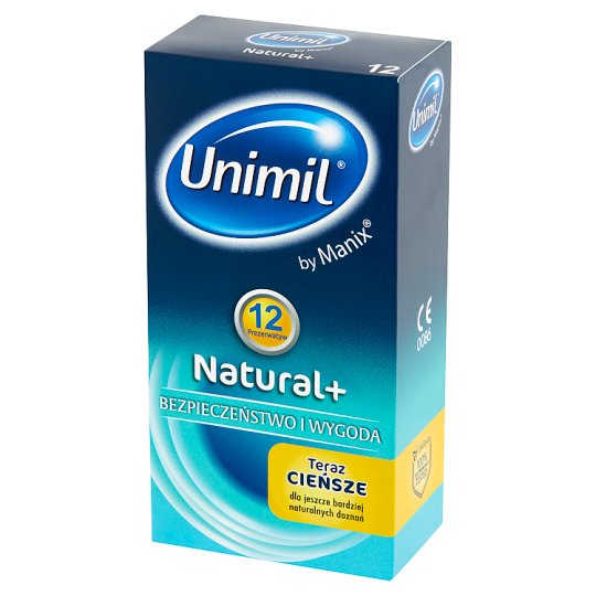 Unimil Natural+ Prezerwatywy 12 sztuk