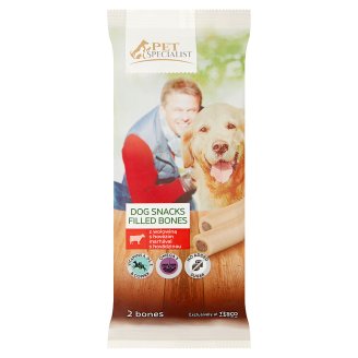 Tesco Pet Specialist Karma uzupełniająca dla dorosłych psów kostki z wołowiną 200 g (2 sztuki)