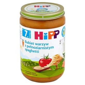 HiPP BIO Bukiet warzyw z pełnoziarnistym spaghetti po 7. miesiącu 220 g
