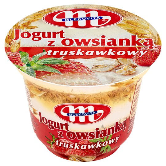 Mlekovita Jogurt z owsianką truskawkowy 180 g