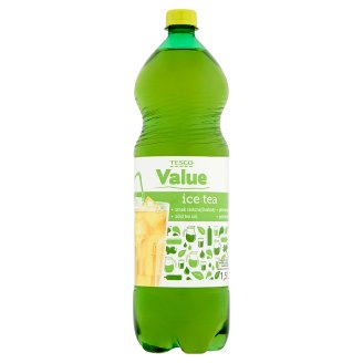 Tesco Value Ice tea Napój o smaku zielonej herbaty 1,5 l