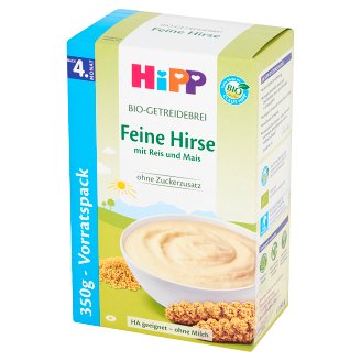 HiPP BIO Kaszka jaglana z ryżem i kukurydzą dla niemowląt po 4. miesiącu 350 g