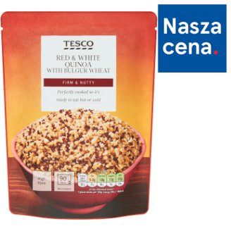 Tesco Mieszanka komosy białej pszenicy bulgur i komosy czerwonej 250 g