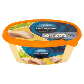 Tesco Filety śledziowe w sosie musztardowym 300 g