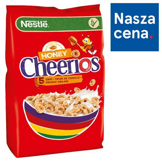 Nestlé Cheerios Miodowy Płatki śniadaniowe 500 g