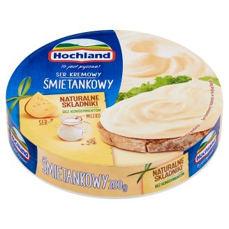 Hochland Ser kremowy w trójkącikach śmietankowy 200 g
