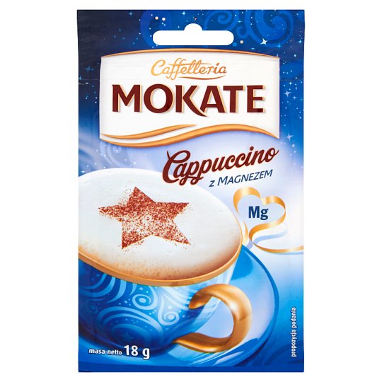 Mokate Caffetteria Cappuccino z magnezem 18 g