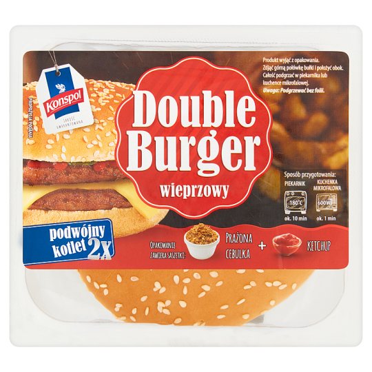 Konspol Double burger wieprzowy 220 g