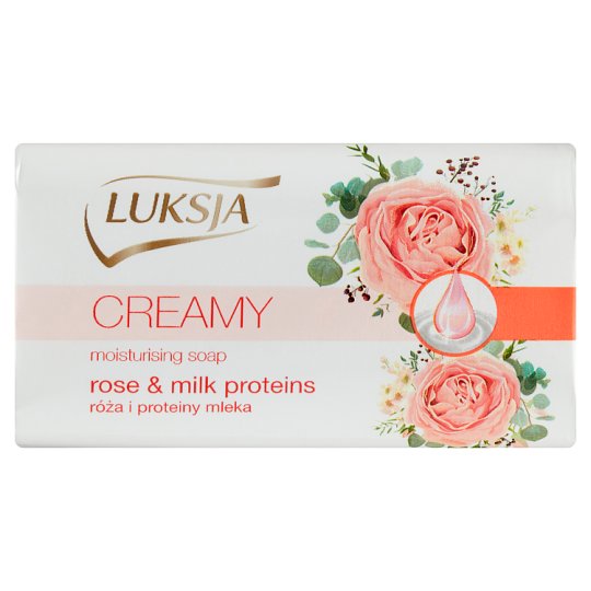Luksja Creamy Róża i proteiny mleka Kremowe mydło 90 g