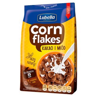 Lubella Corn Flakes Kakao i miód Płatki kukurydziane 400 g