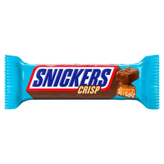 Snickers Bar Caramel Peanuts and Rice Crisps Covered in Milk Chocolate 40 g (2 x 20 g)