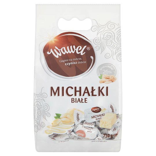 Wawel Michałki Białe Cukierki w polewie 750 g