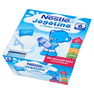 Nestlé Jogolino o smaku naturalnym Deserek po 6 miesiącu 400 g (4 sztuki)