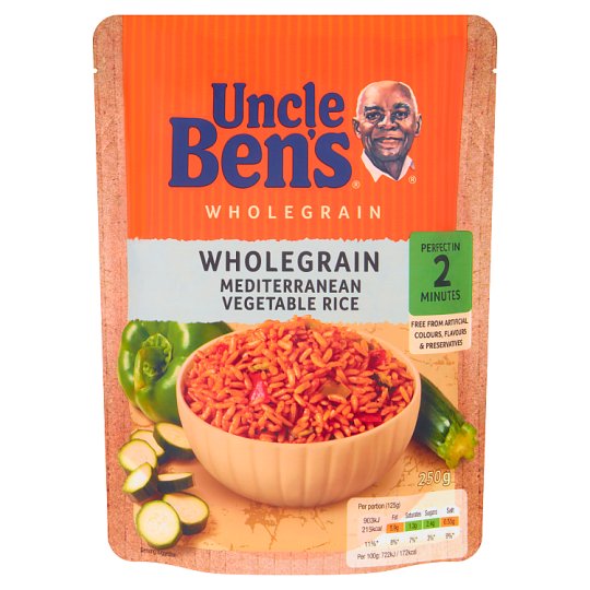Uncle Ben's Ryż pełnoziarnisty z pomidorami 250 g