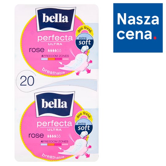 Bella Perfecta Ultra Rose Podpaski higieniczne 20 sztuk