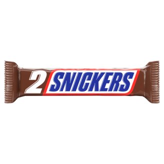 Snickers Baton z nugatowym nadzieniem i orzeszkami ziemnymi w karmelu i czekoladzie 75 g (2 sztuki)