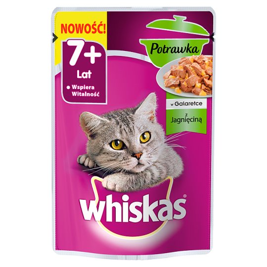 Whiskas Karma pełnoporcjowa potrawka w galarecie z jagnięciną 85 g
