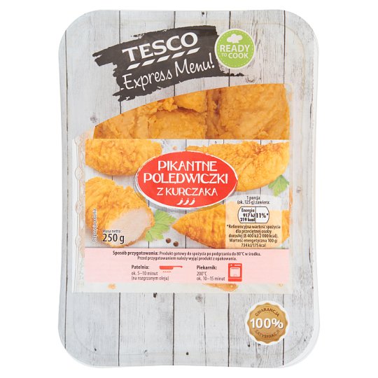 Tesco Express Menu! Pikantne polędwiczki z kurczaka 250 g