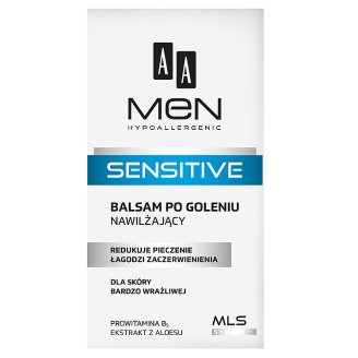 AA Men Hypoallergenic Sensitive Balsam po goleniu nawilżający dla skóry bardzo wrażliwej 100 ml