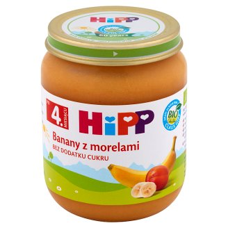 HiPP BIO Banany z morelami po 4. miesiącu 125 g