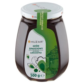 Huzar Miód pszczeli spadziowy ze spadzi liściastej 500 g