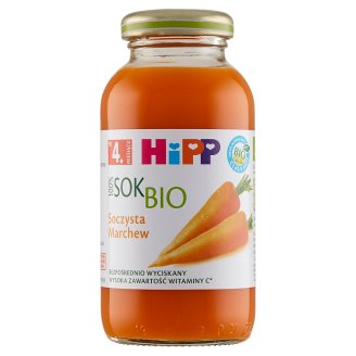 HiPP BIO Soczysta marchew Sok 100% po 4. miesiącu 0,2 l