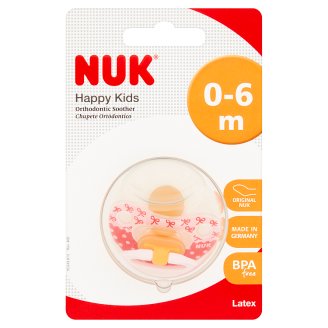 NUK Happy Kids Smoczek uspokajający 0-6 m
