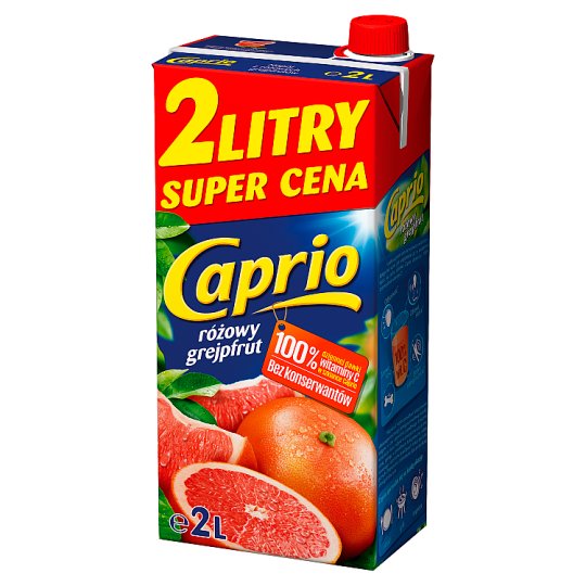 Caprio Napój różowy grejpfrut 2 l