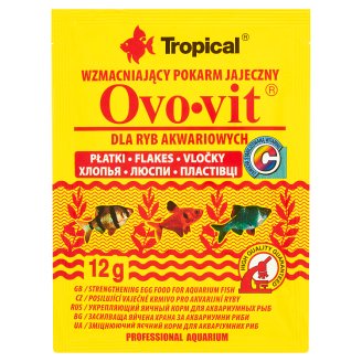 Tropical Ovo-vit Wzmacniający pokarm jajeczny dla ryb akwariowych płatki 12 g