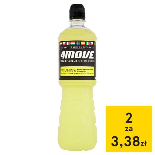 4Move Napój izotoniczny niegazowany o smaku cytrynowym 0,75 l